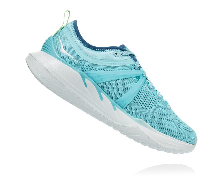 Hoka Australia One One Tivra - Womens Running Shoes Blue/White - MOXAH-5298